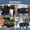 6 Pack Extra Heavy Duty Large Moving Bags with Strong Zipper & Comfortable Handles, Sturdy & Durable Clothes Storage Bags Totes Bins, Packing Moving Boxes for College Supplies, Black